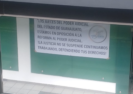 Imagen de Los jueces de Guanajuato respaldan.